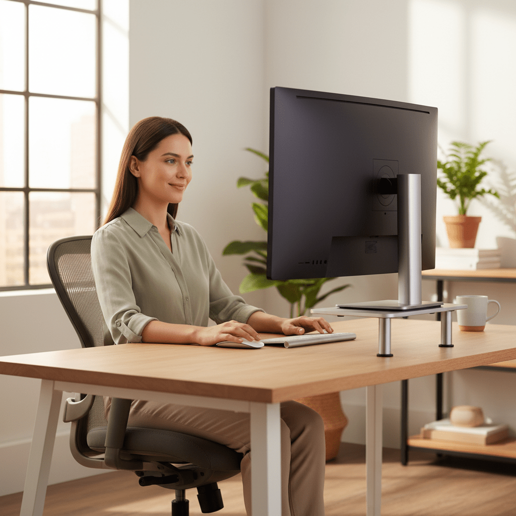 Elevador de Monitor WorkPosture – Elimina dolor de cuello y mejora tu postura al instante - WorkPosture