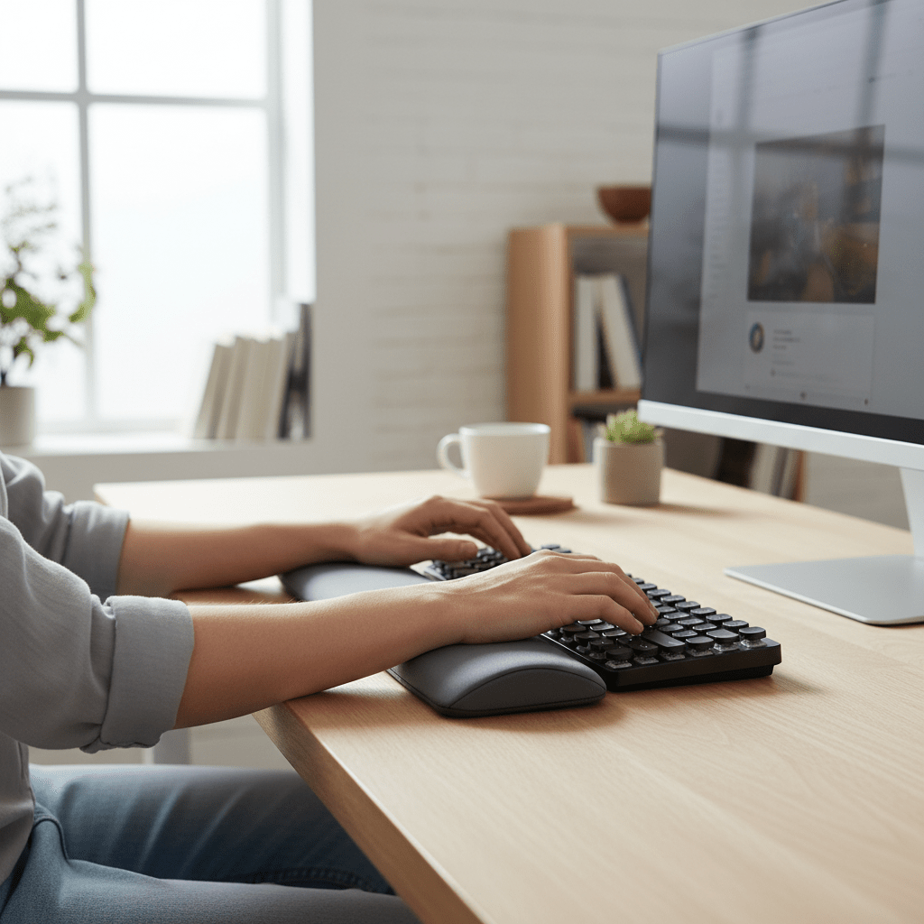 Reposamuñecas Ergonómico WorkPosture – Elimina dolor de muñeca y previene túnel carpiano - WorkPosture