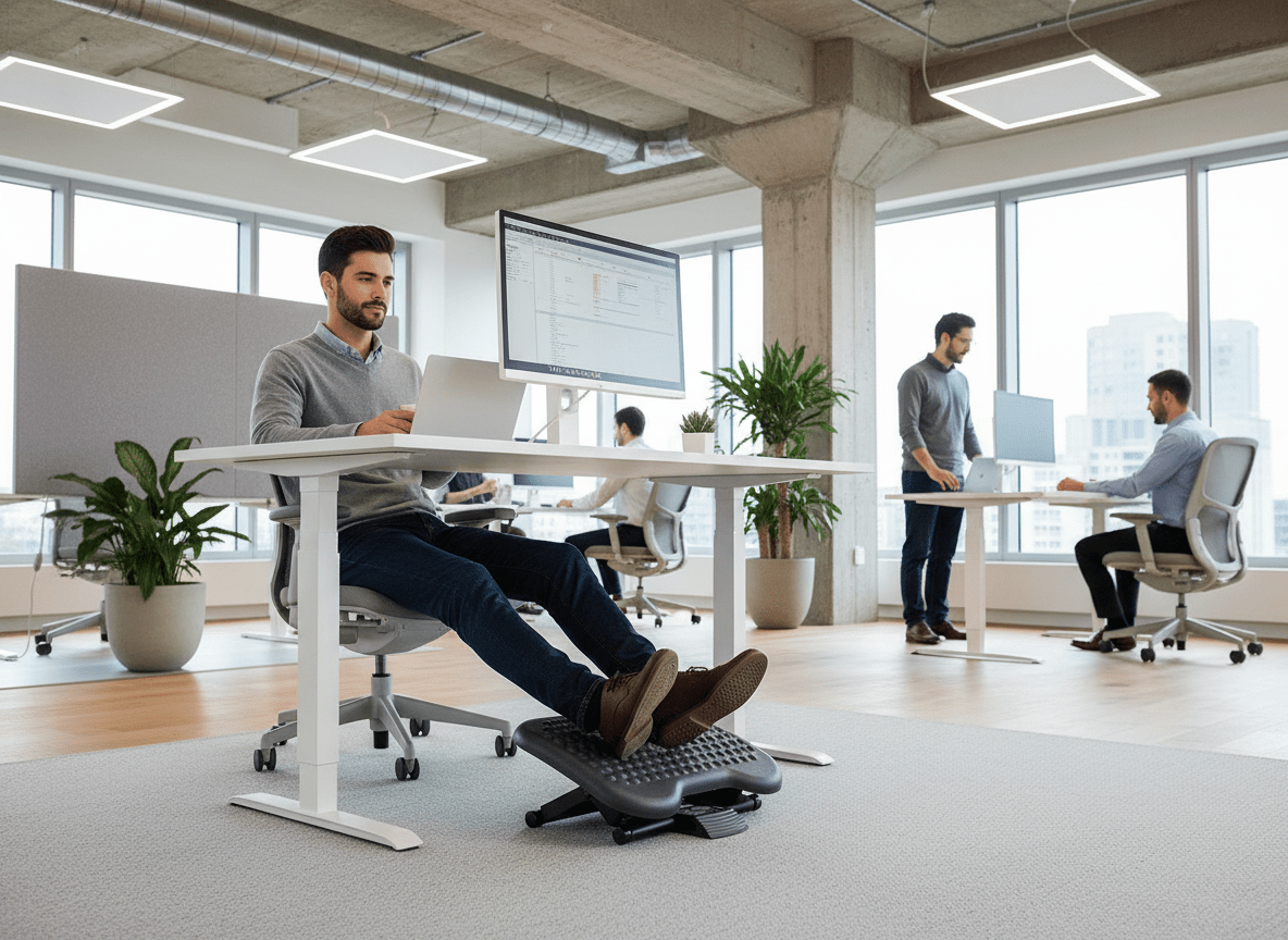 Reposapiés Ergonómico WorkPosture – Mejora circulación y elimina fatiga de piernas - WorkPosture