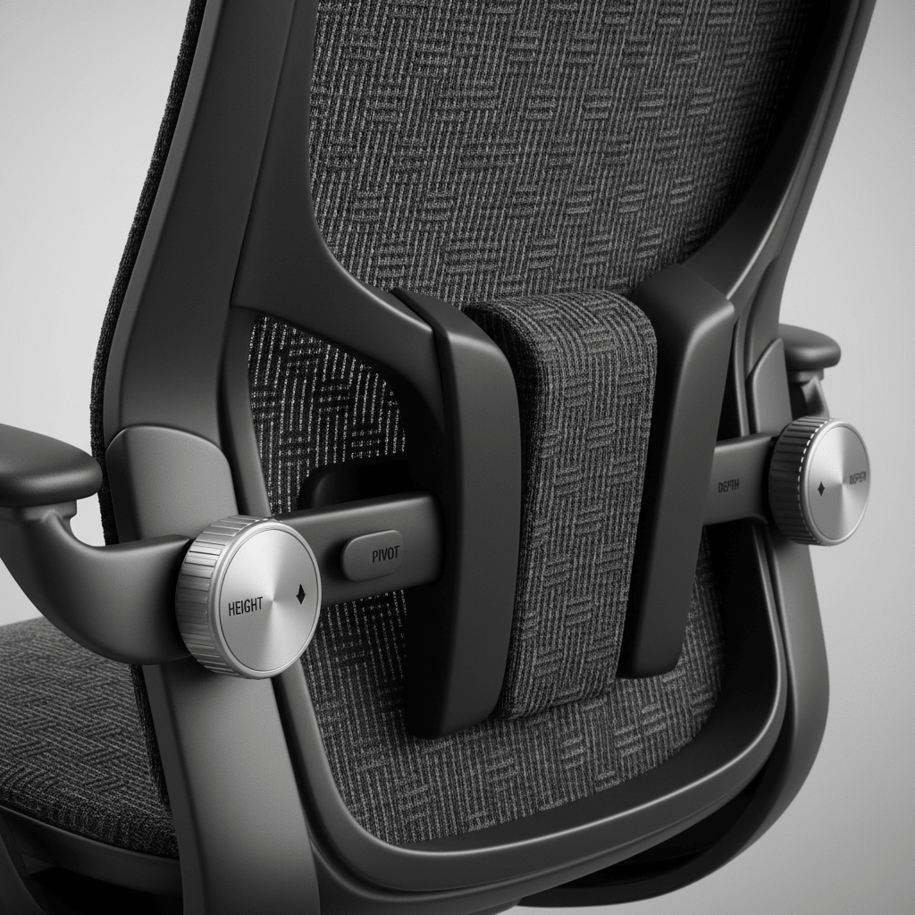 Silla Ergonómica Premium con Soporte Lumbar Ajustable - WorkPosture Pro - WorkPosture